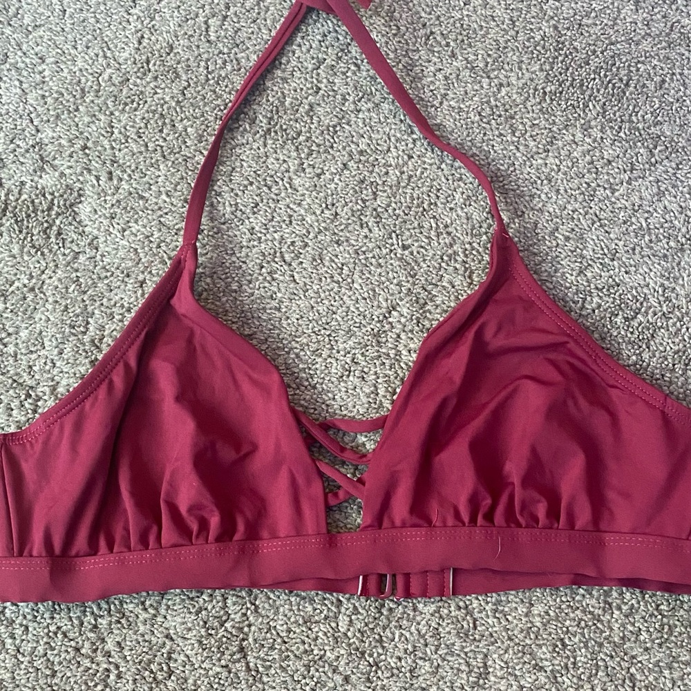 Red swimsuit top from ardene’s